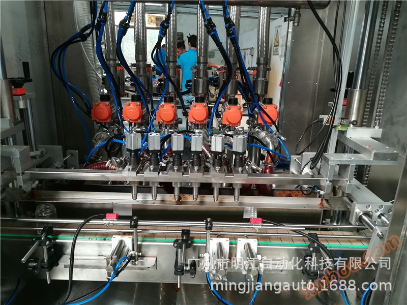 硫酸防爆灌装生产线 滴鼻剂止痒液灌装机药水多头防腐灌装机械示例图7