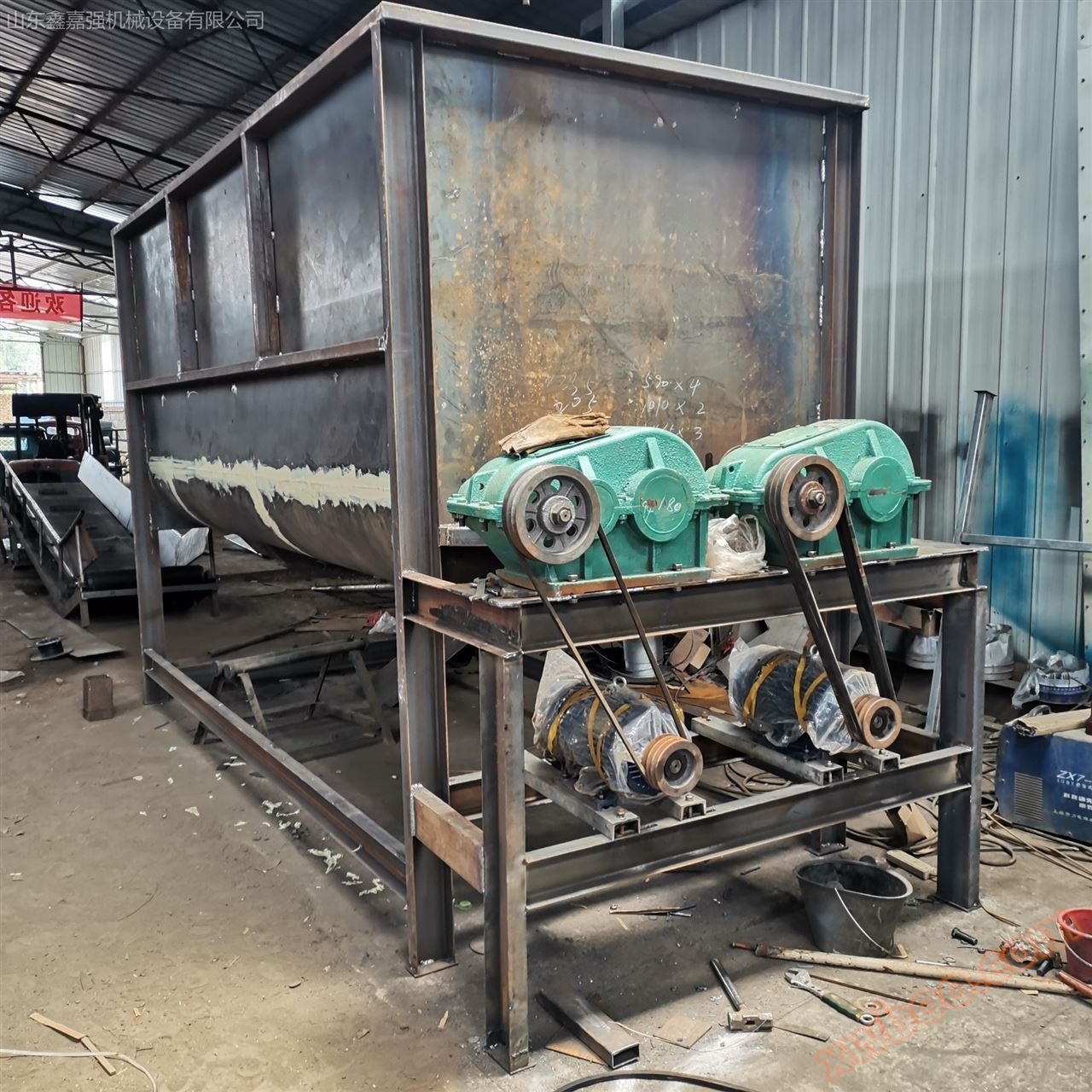 Large industrial mixer, feed mixer, Xinjia rigid supply fully automatic dry powder mortar mixing machine