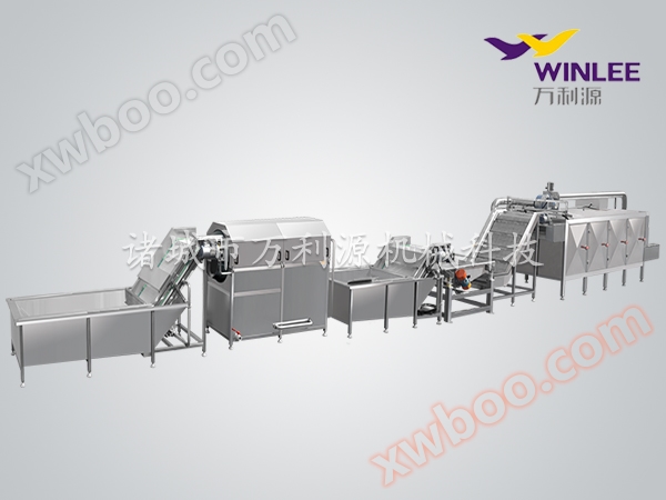 Soft packaging cleaning and air drying production line