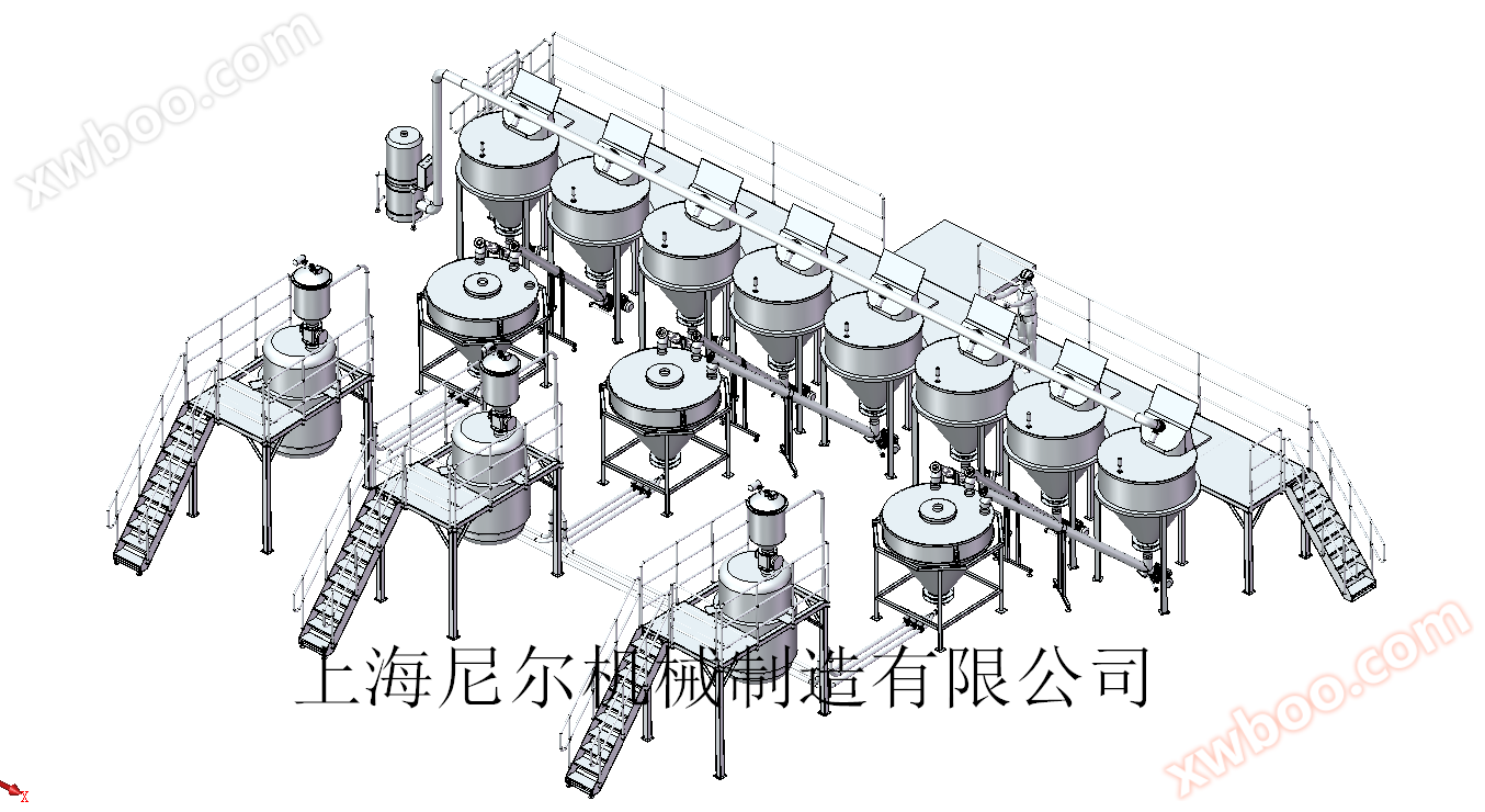 도료 자동 배합 혼합 생산 라인