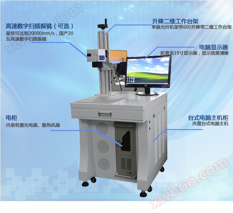 Watch glass material laser marking machine