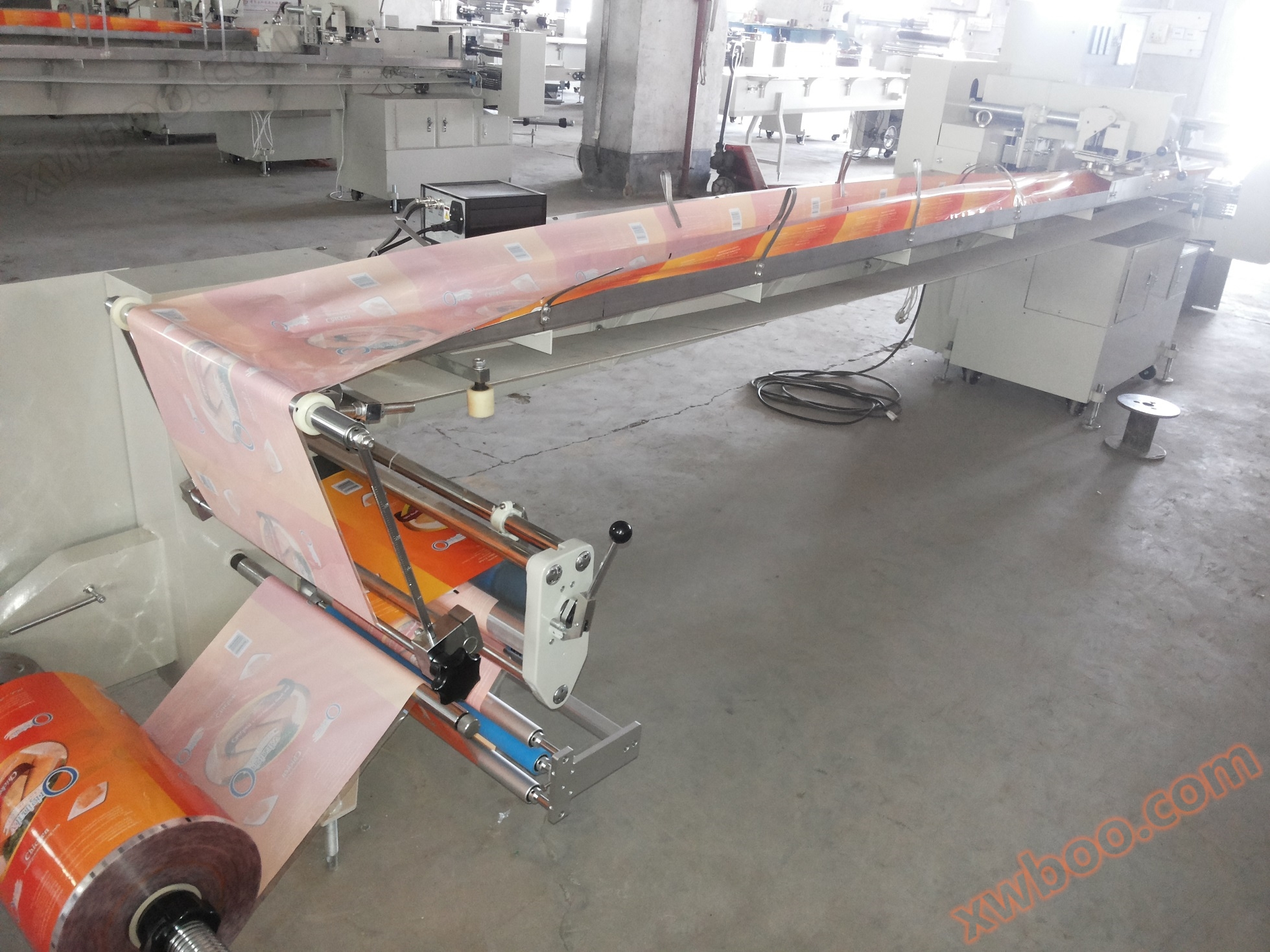 Máquina de embalaje de película de entrega de pan al vapor