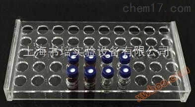 Organic glass sample bottle rack Glass bottle rack