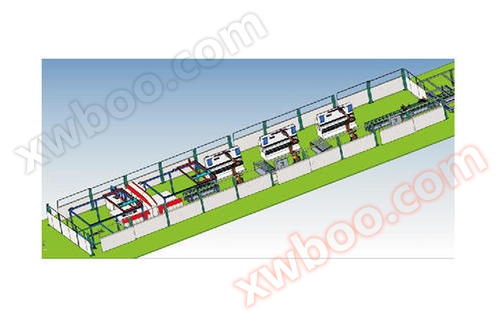 Front section sheet metal production line for elevator door panels