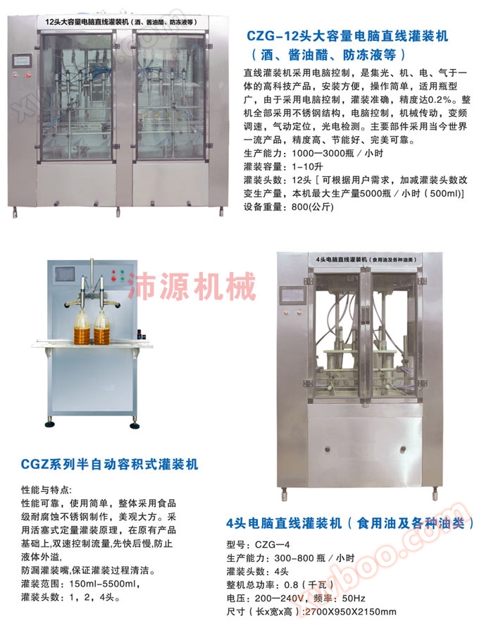 CZG series filling machine